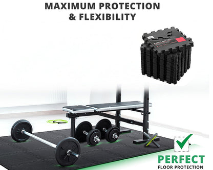 18 Pack EVA Foam Gym Interlocking Floor Puzzle Mats