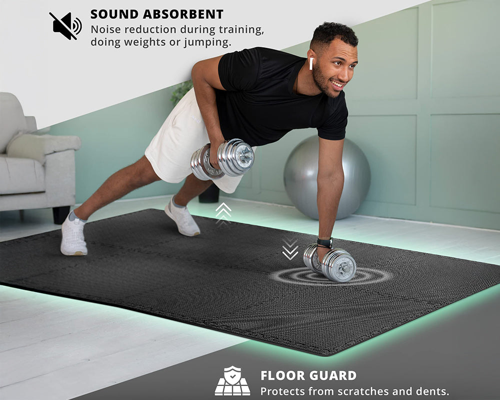 18 Pack EVA Foam Gym Interlocking Floor Puzzle Mats