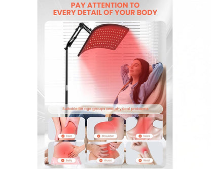 Red Light Therapy Lamp with Stand
