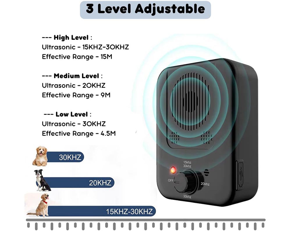 Dog Bark Control 50FT Range Stop Barking Device