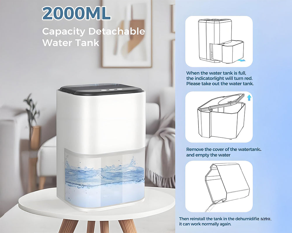 Portable Dehumidifier 2000ml