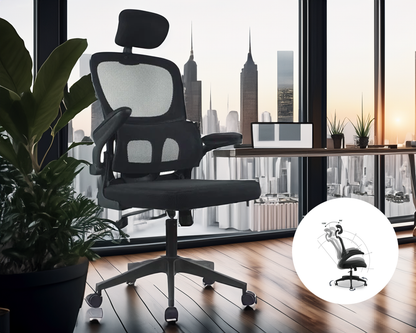 Office Chair Back Office Chair - Black