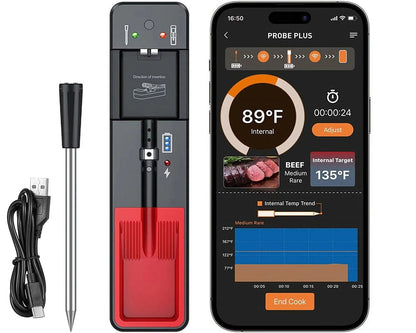 Smart cooking thermometer device