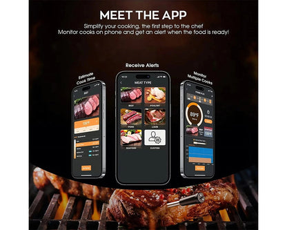 Stainless steel meat thermometer probe