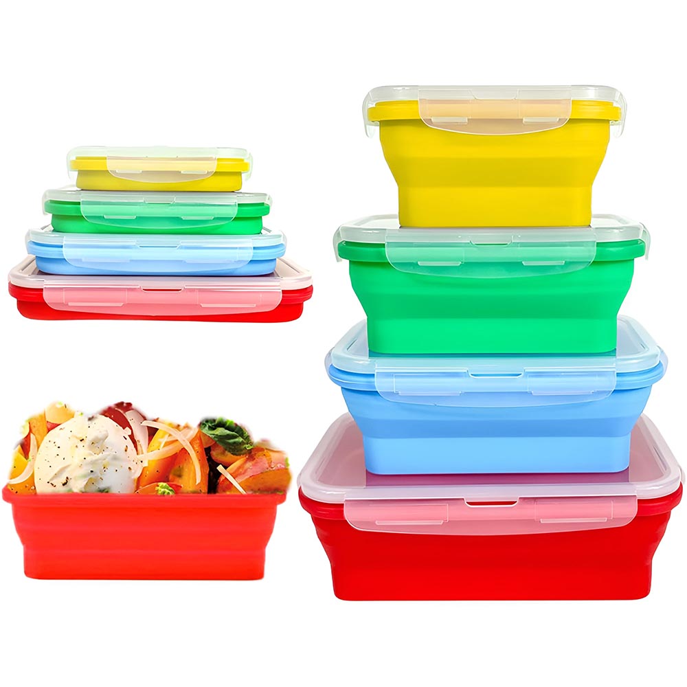 Set of 4 collapsible containers