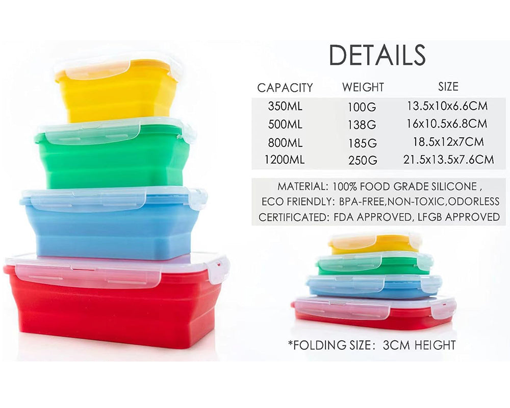 Food Storage Container 4pcs