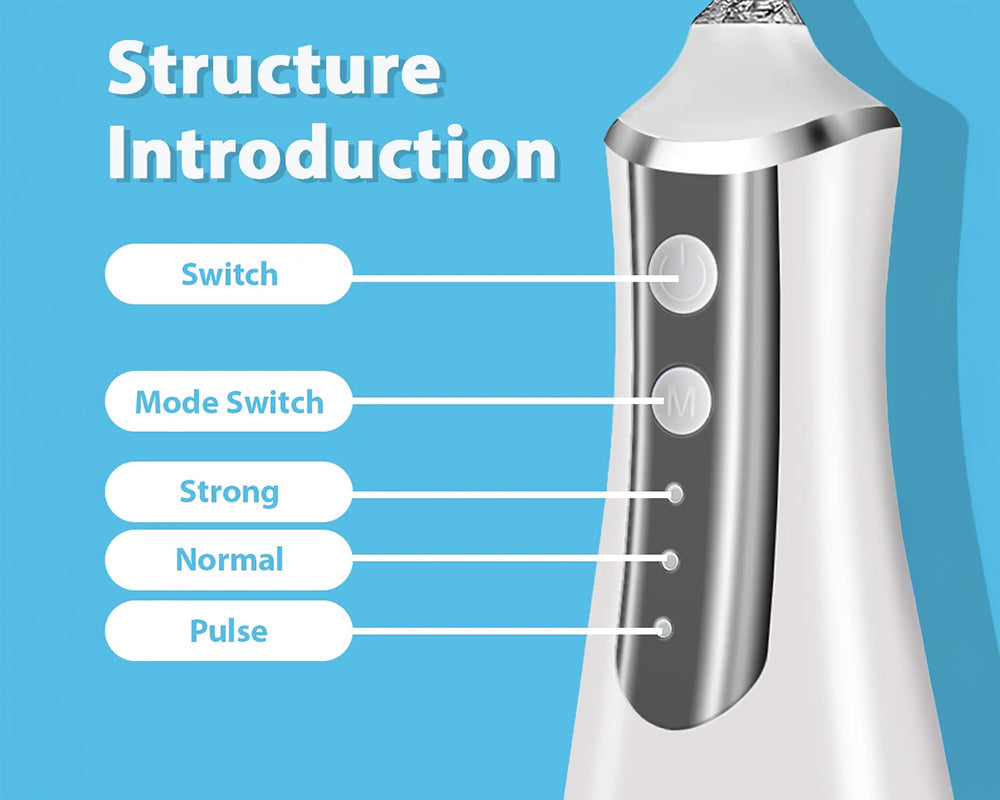 Water Flosser Cordless Teeth Cleaner