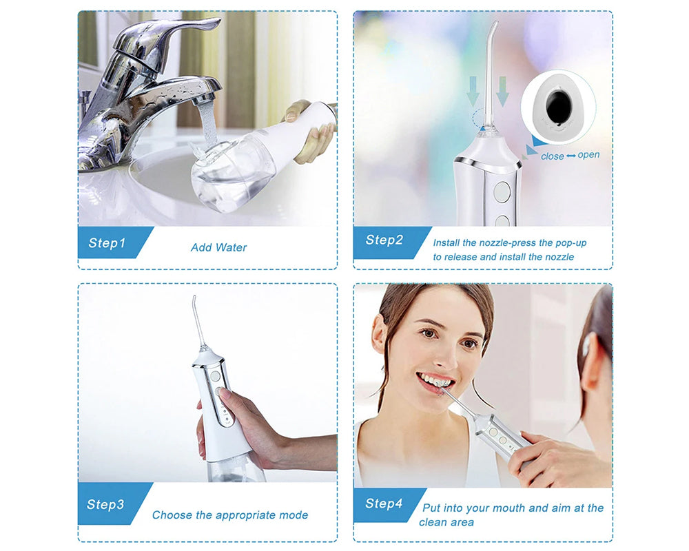 Water Flosser Cordless Teeth Cleaner