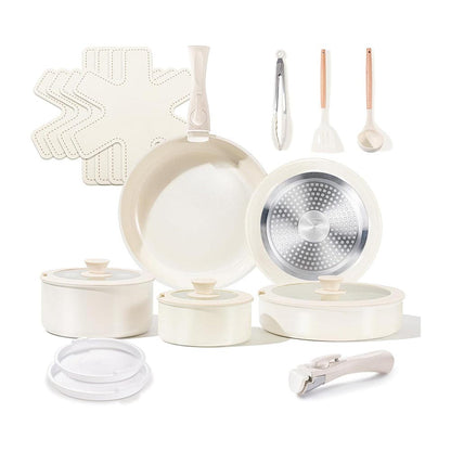 19 piece ceramic cookware set