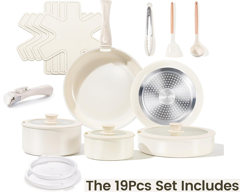Space saving cookware set
