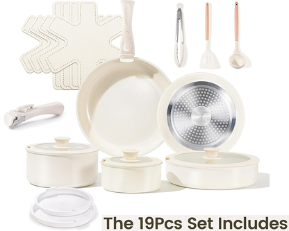 Space saving cookware set