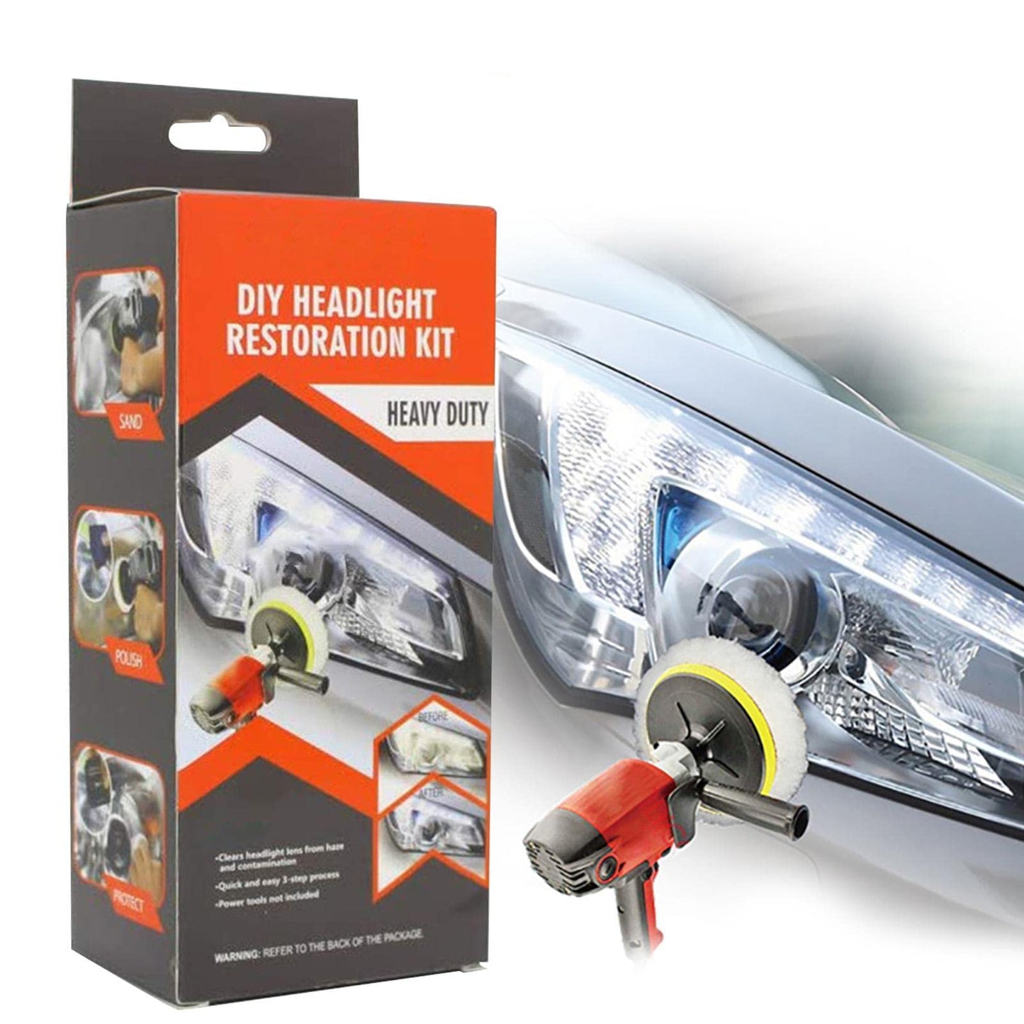 Car Headlight Restoration Kit