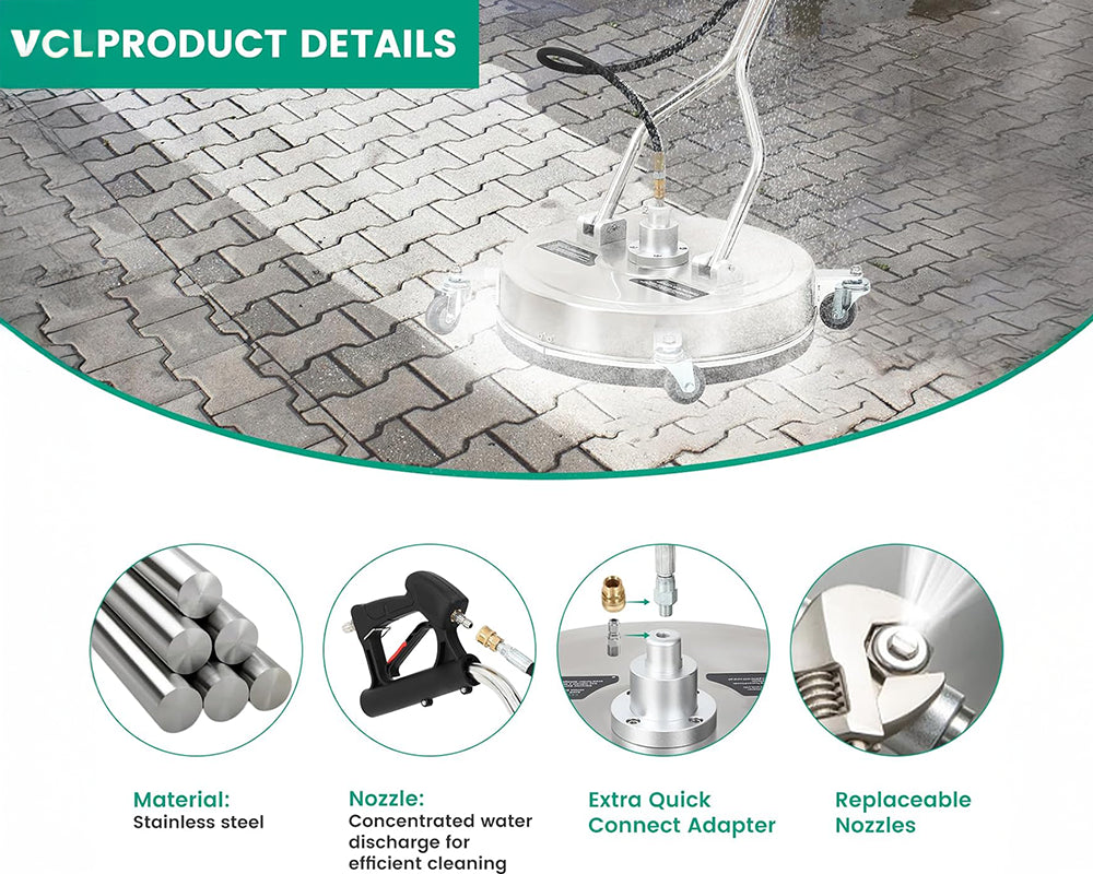 18" Pressure Washer Surface Cleaner