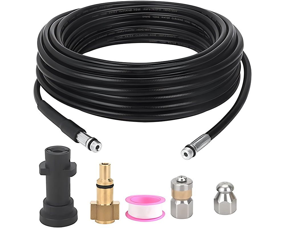 Flexible drain cleaning hose
