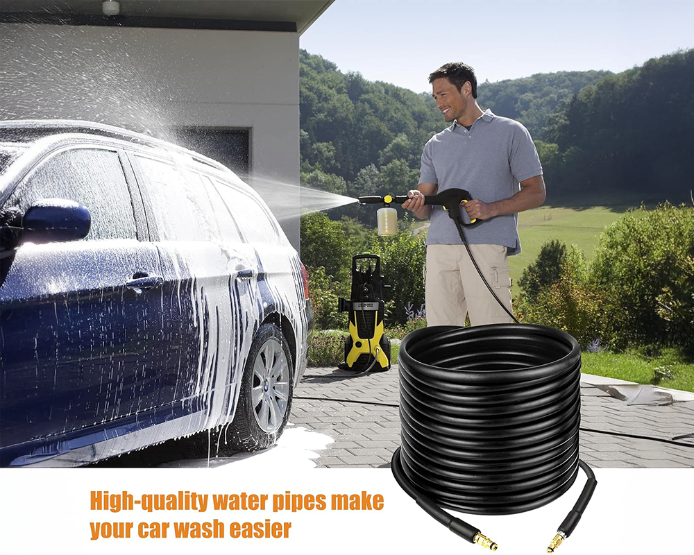 Long extension hose for washer