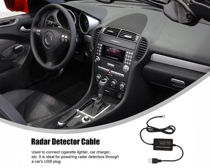 USB Radar Power Cable for Escort, Beltronic, V1 & Uniden Radar Detectors
