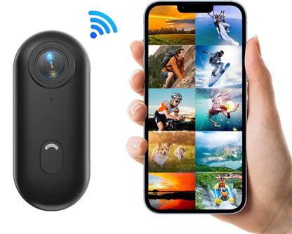 Sports Action Camera 4K Ultra-Compact Thumb Cam with Mounts for Outdoor, Vlogging & Adventure