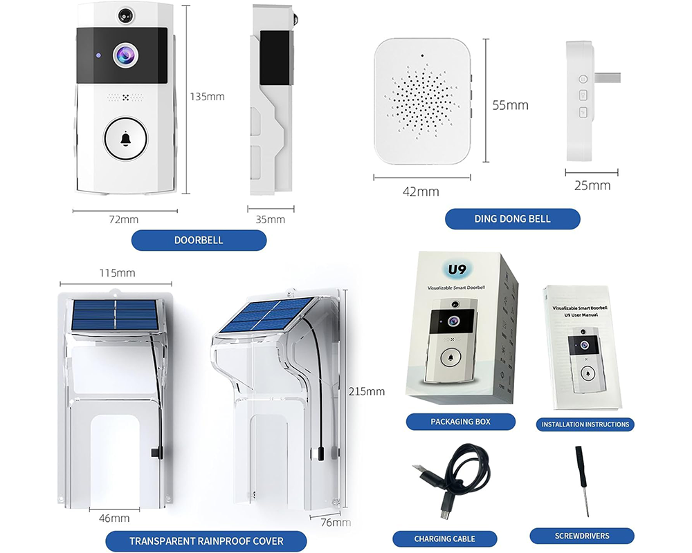 Wireless Smart Video Doorbell