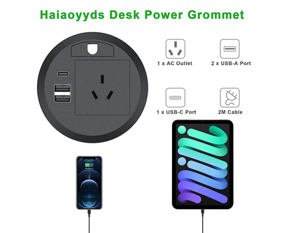 Desk Power Grommet