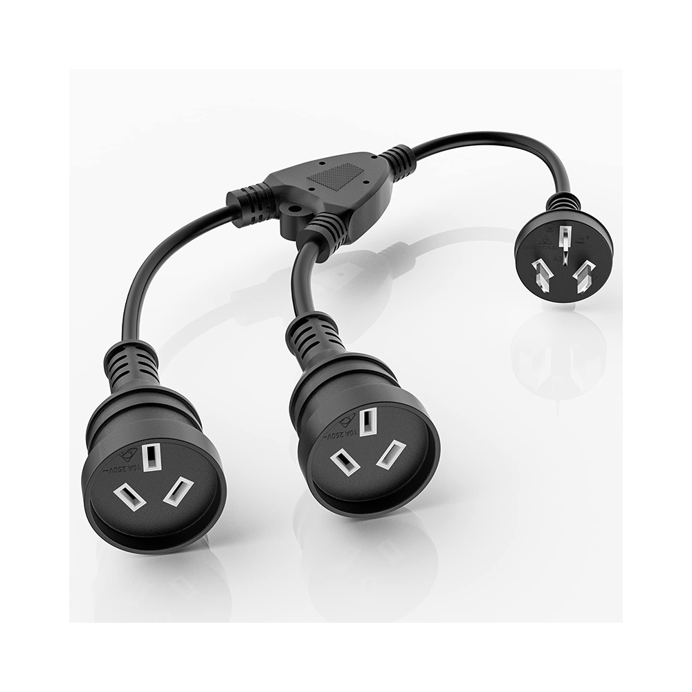 Power extension cord dual outlet