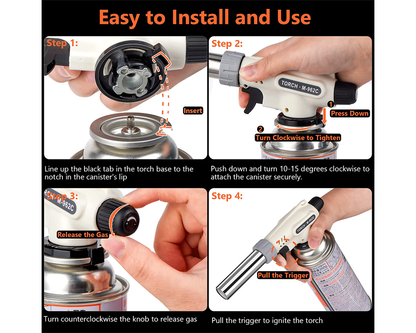 Butane Gas Torch Blow Lighter Cannister