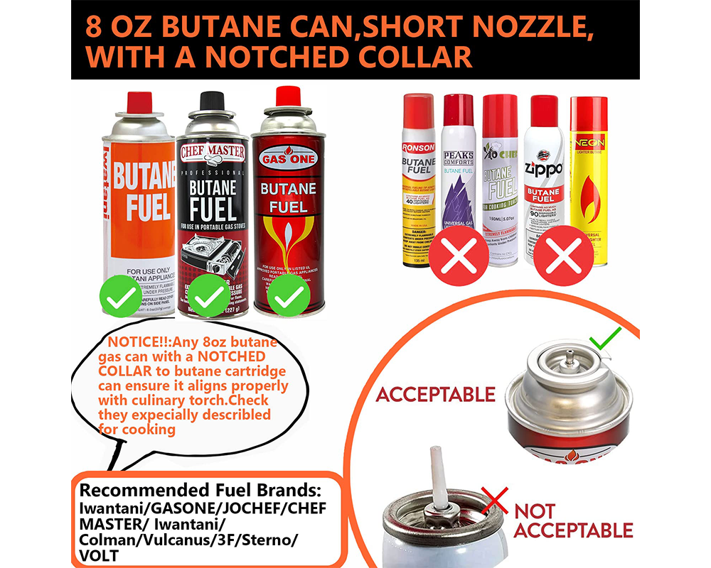 Butane Gas Torch Blow Lighter Cannister