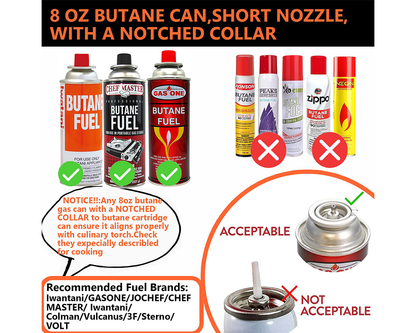 Butane Gas Torch Blow Lighter Cannister