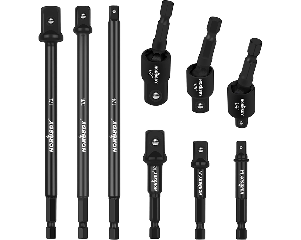 Durable impact drill socket set