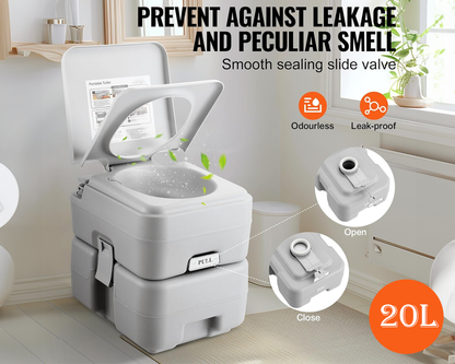 Outdoor Portable Camping Toilet 20L