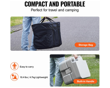 Outdoor Portable Camping Toilet 20L