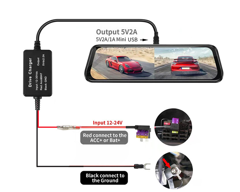 Hardwire Complete Set for Beltronics Escort Uniden Radenso Valentine One