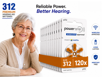Hearing Aid Battery Size 312