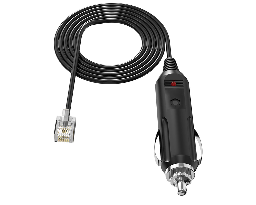 Long power cord for car radar