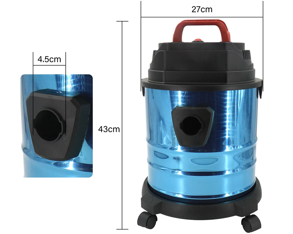 Wet and Dry Vacuum Cleaner – 1500W Wet and Dry Vacuum Cleaner 20L Tank