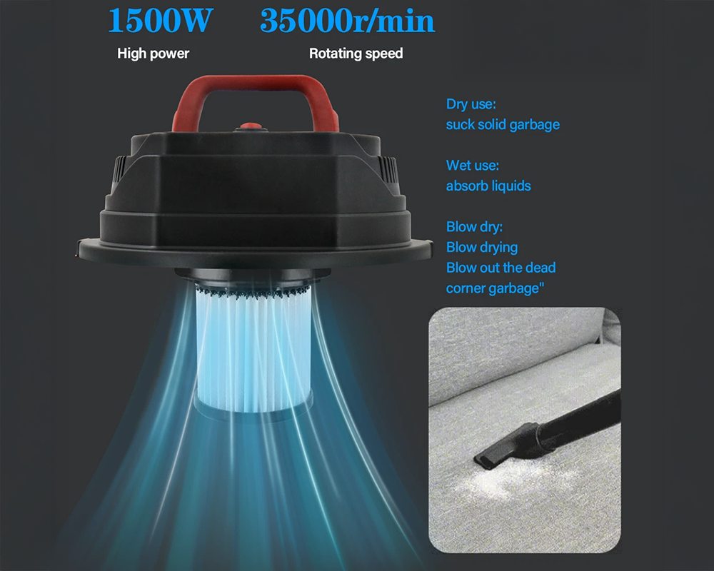 Wet and Dry Vacuum Cleaner – 1500W Wet and Dry Vacuum Cleaner 20L Tank
