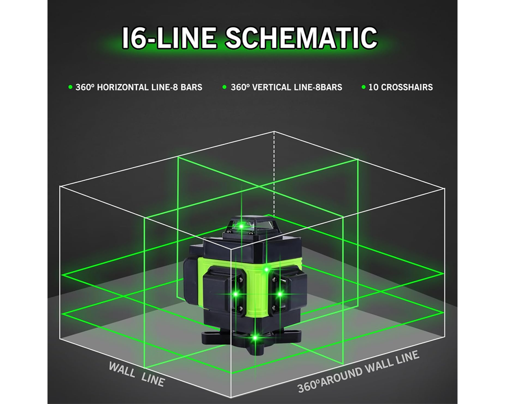 Green Cross Line Laser Level  with Tripod Self Leveling