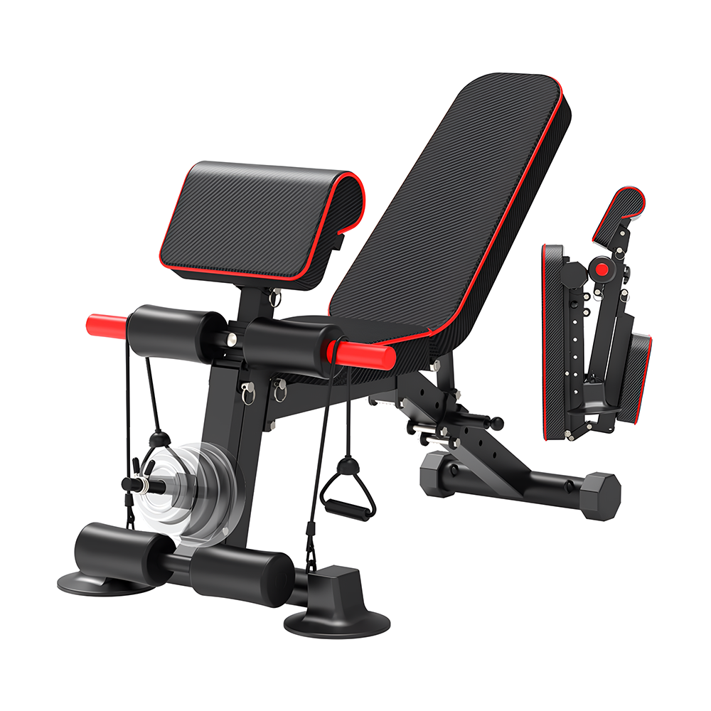 Adjustable weight bench full view