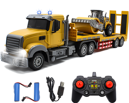 RC Truck with Trailer – Remote Control RC Truck Construction Toy