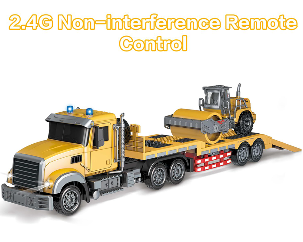 RC Truck with Trailer – Remote Control RC Truck Construction Toy