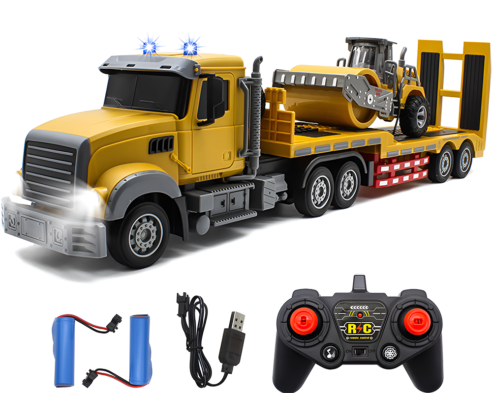 RC Truck with Trailer – Remote Control RC Truck Construction Toy