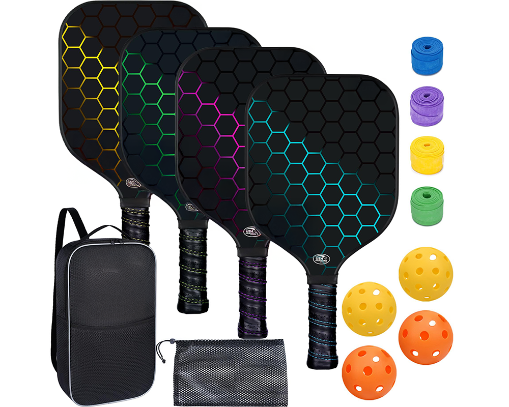 Lightning Pickleball Paddles and Ball Set