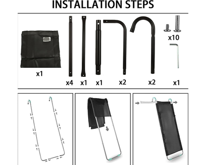 Trampoline Slide Ladder Ramp Kids Slide