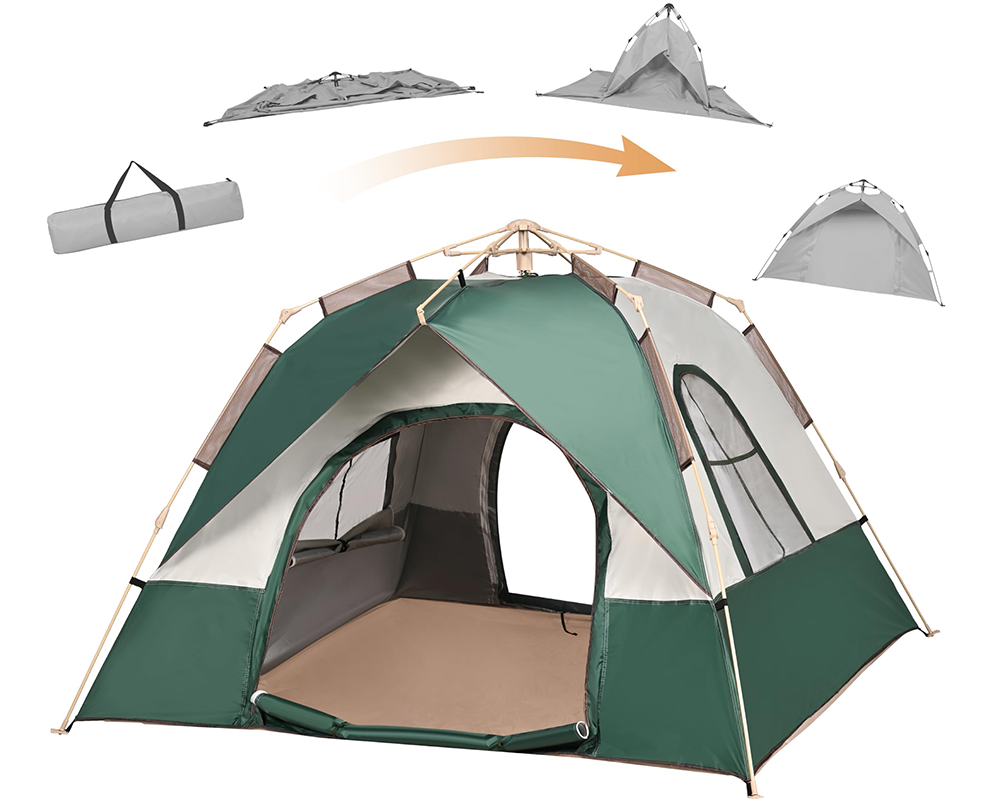 camping tent side view