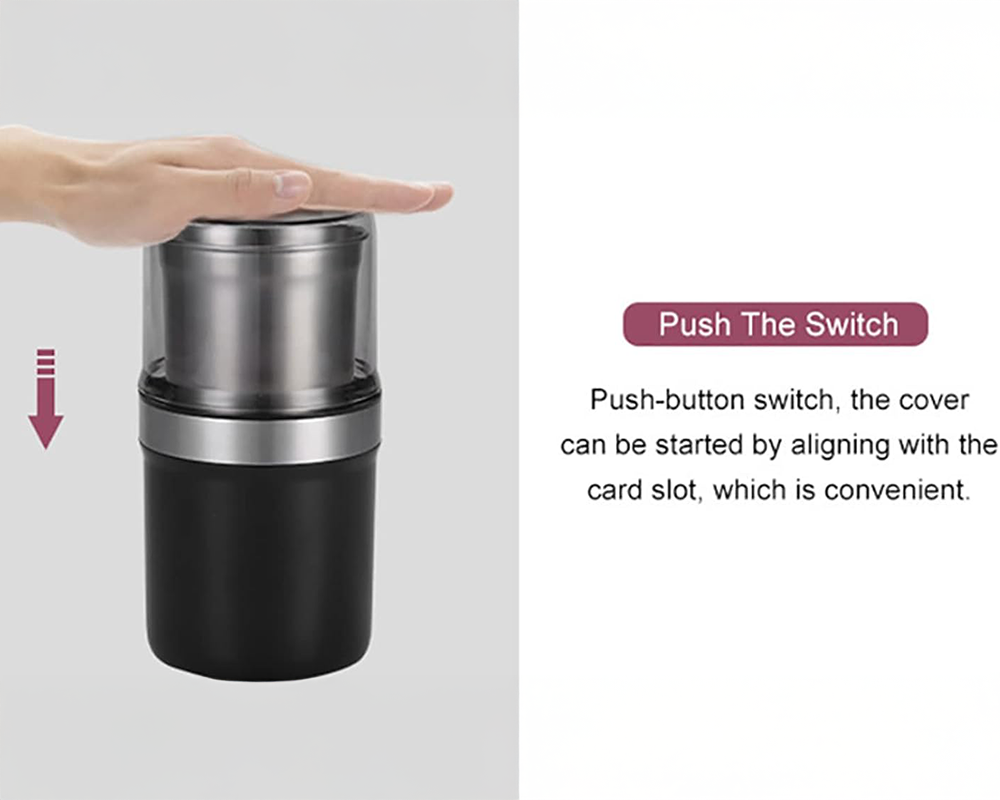 coffee grinder button control