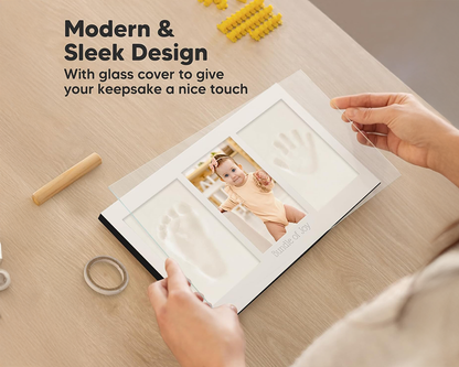 Baby Footprint & Handprint Keepsake Frame – NZ DIY Clay Kit