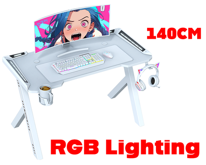 Gaming Desk with RGB LED Lights