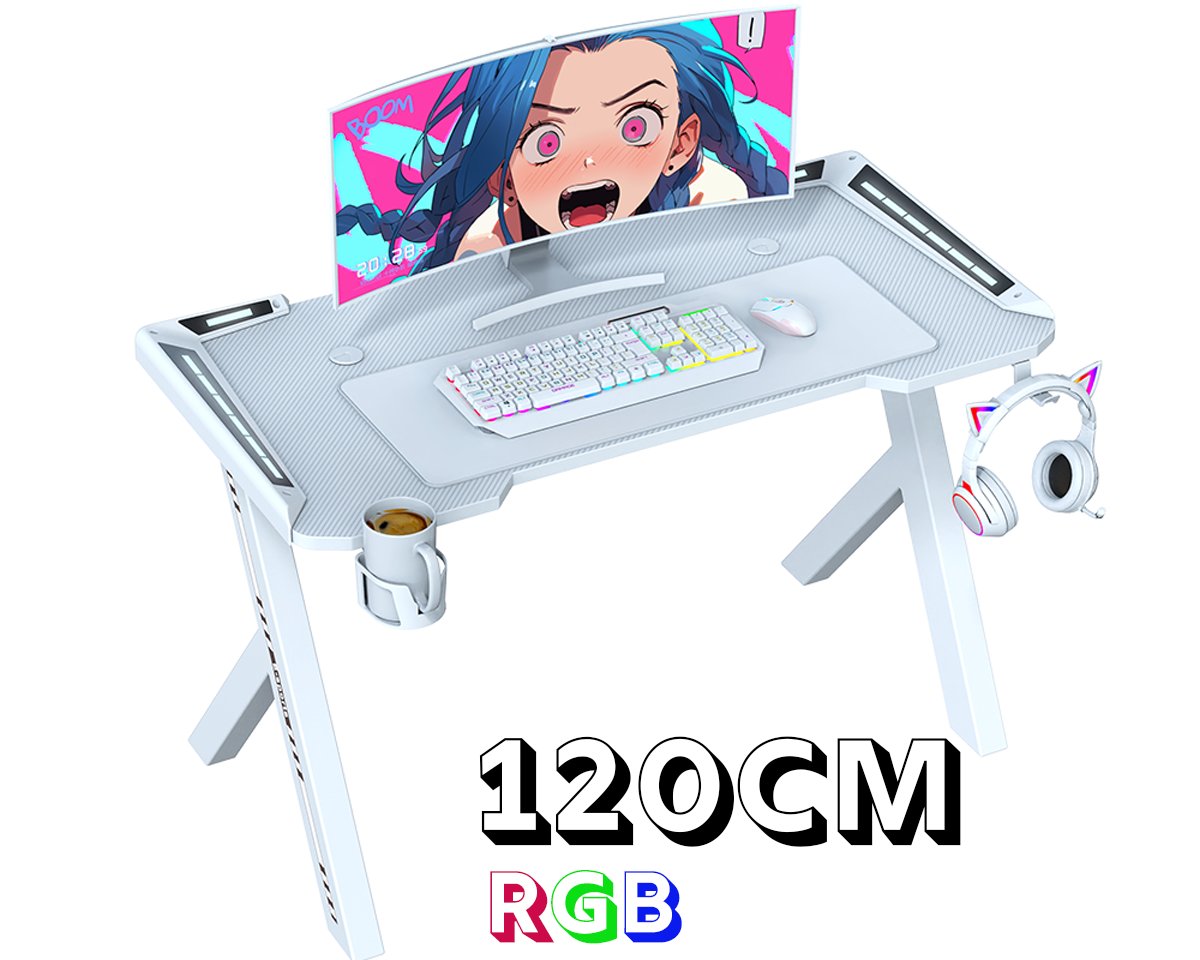 Gaming Desk with RGB LED Lights