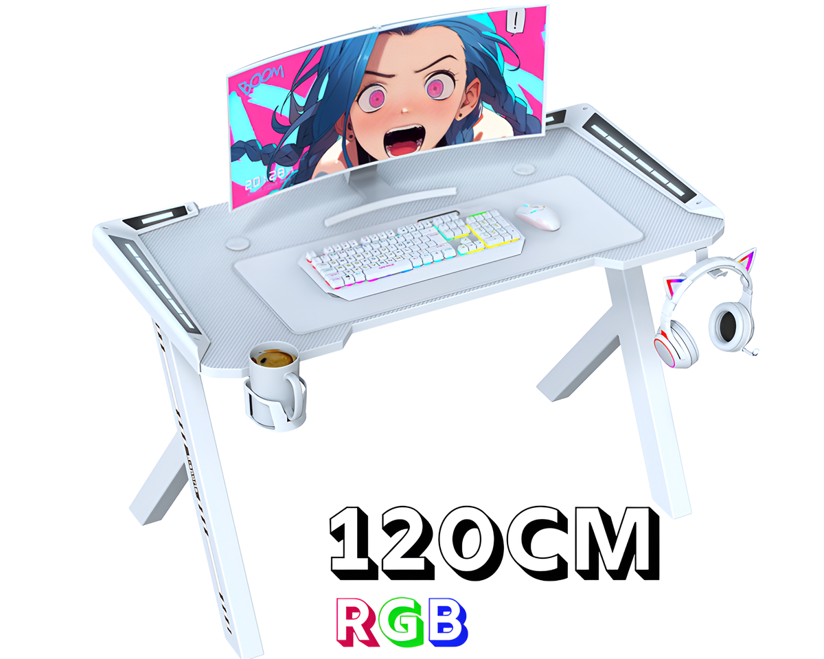 Gaming Desk with RGB LED Lights