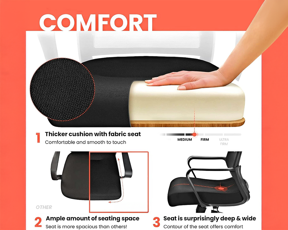 Ergonomic Office Chair Mesh Chair for home office