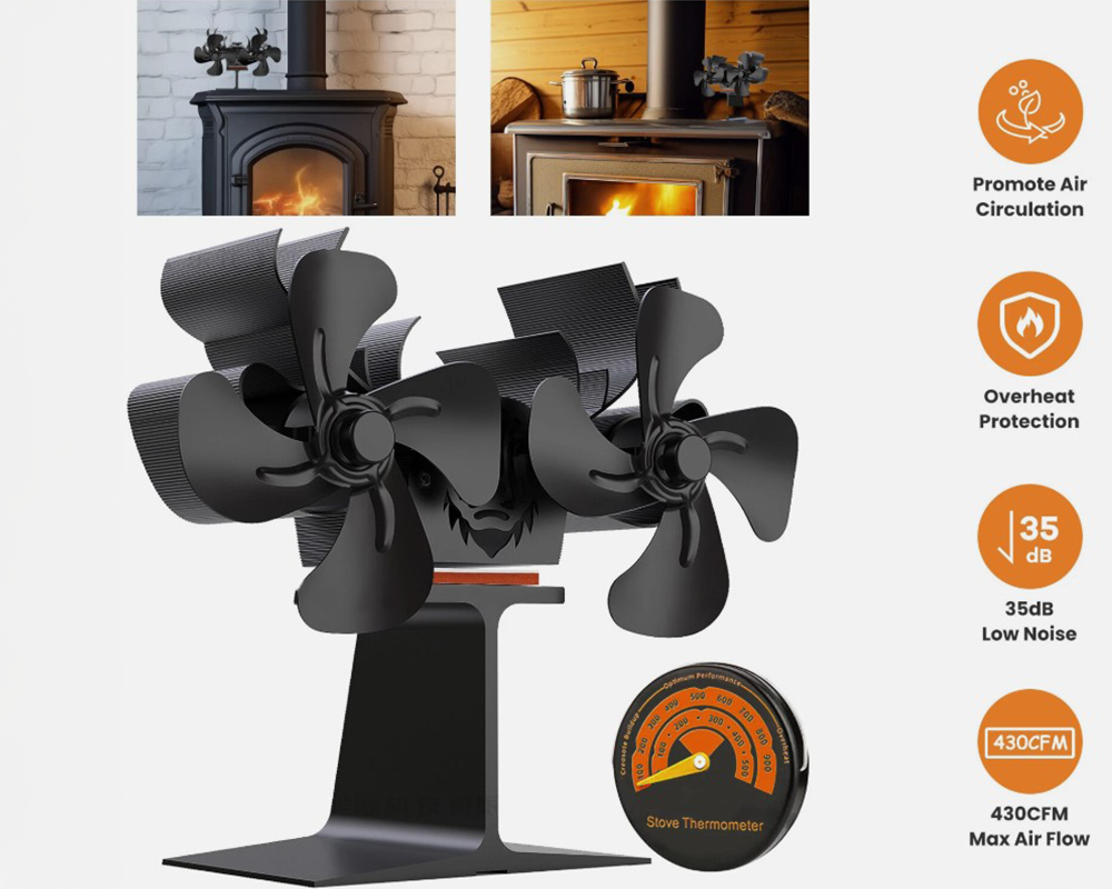 Stove Fan Heat Powered Stove Fan
